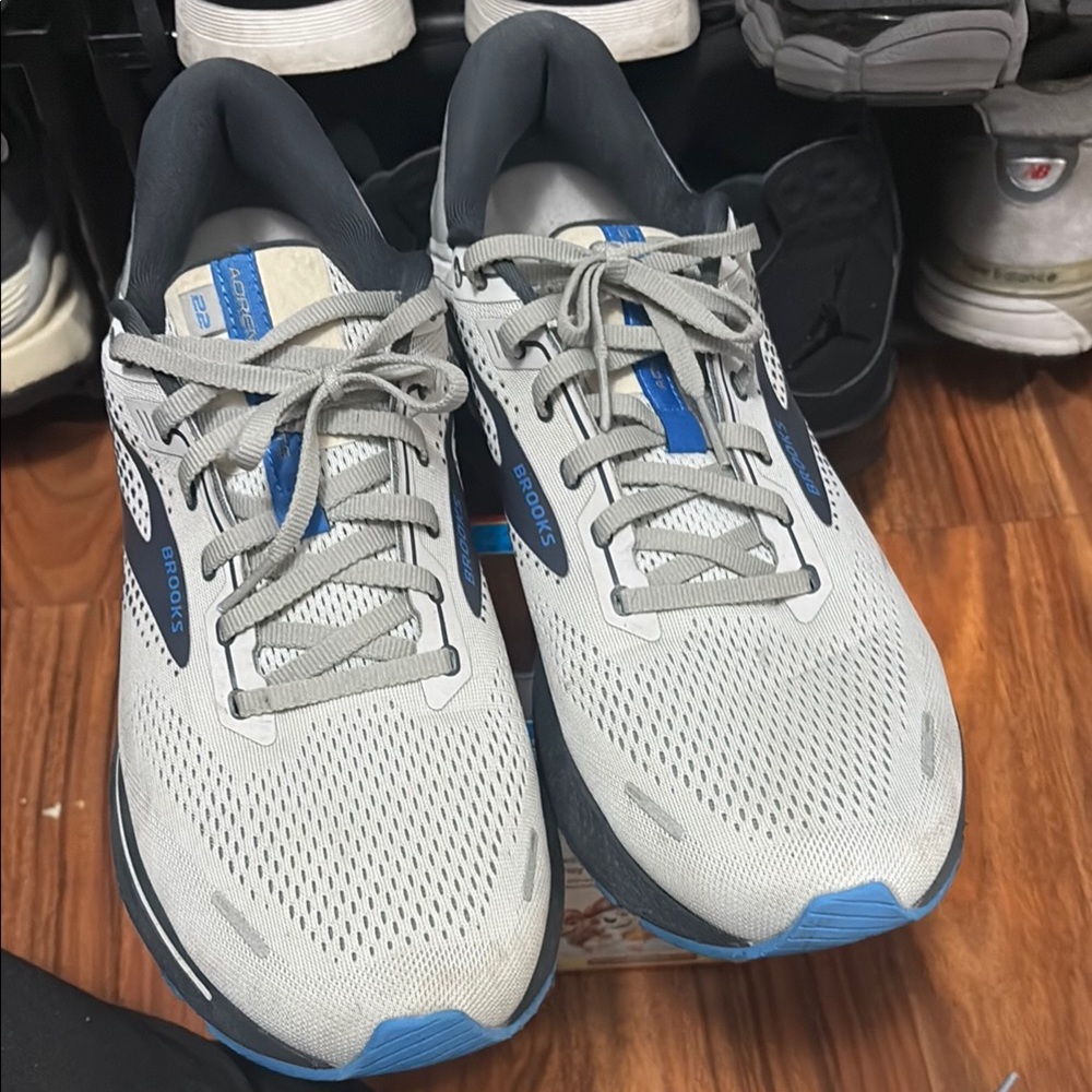Brooks Gray and Blue Running Shoes